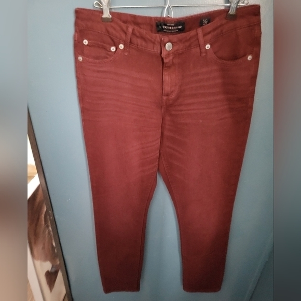 Lucky Brand burgundy jeans‎ size 6/28 ankle